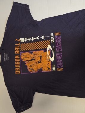 BoxLunch‎ Dragon Ball Z Super Saiyan Goku Vegeta Graphic T-Shirt Navy Blue XL